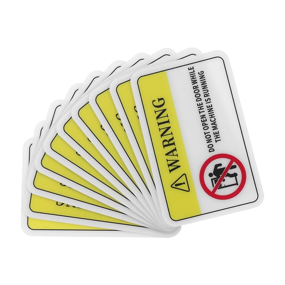 YOSADIER 10pcs Equipment Instruction Label Safety Warning Stickers Multi For Workers