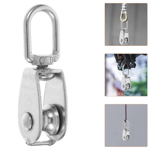 YOSADIER 10Pcs Stainless Steel Ceiling Pulley Mounts for Versatile Home Use