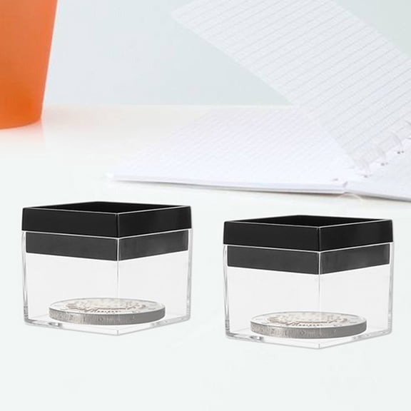 HEMOTON  12 Pcs Shadow Boxes Display Cases Stackable The Rock Cabinet