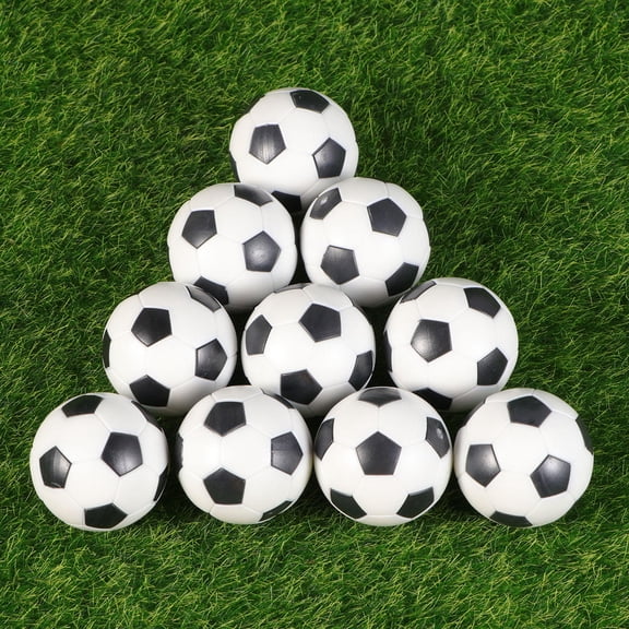 HEMOTON 12 Pcs White Soccer Balls Table Football Machine Accessories Kid's Toy Child