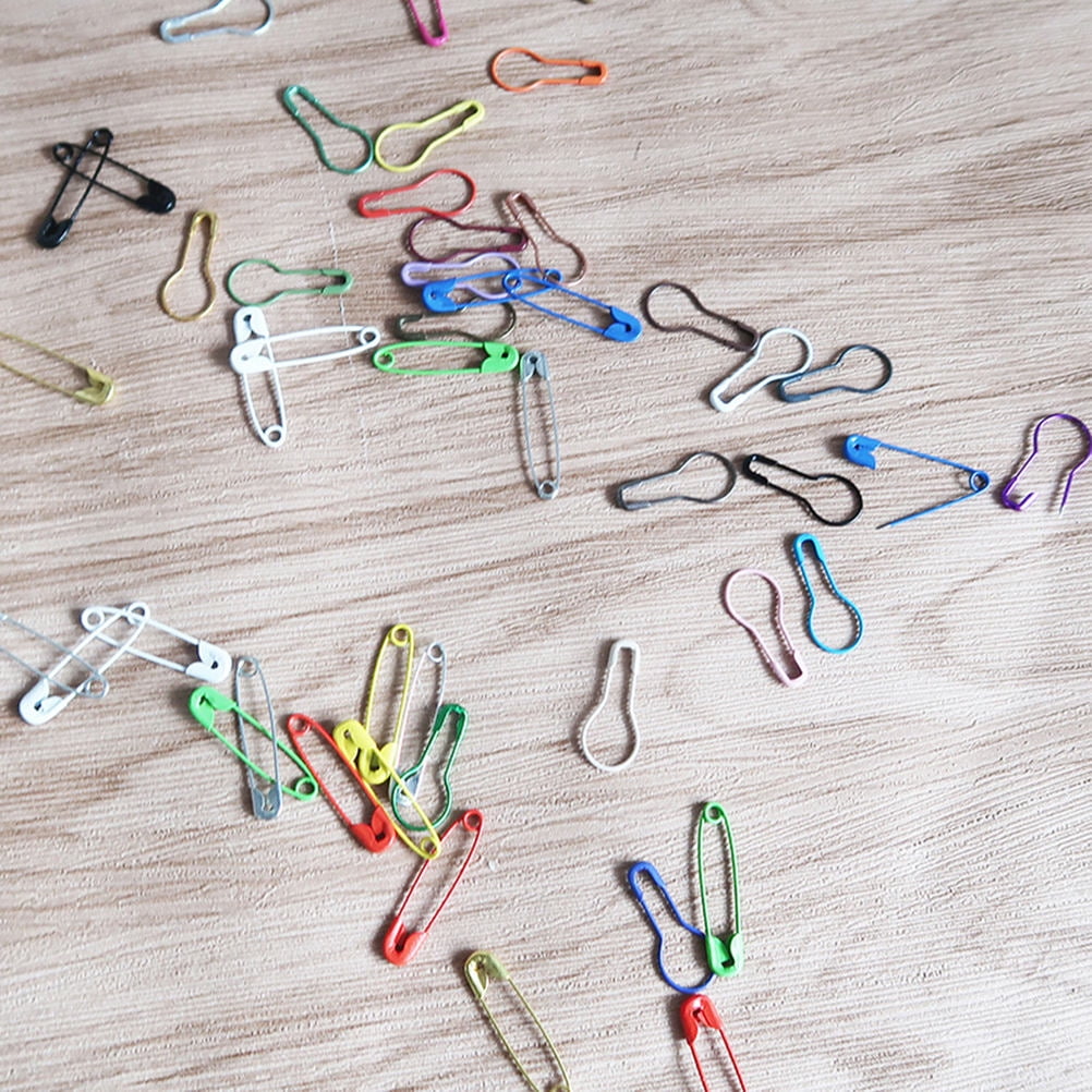 HEMOTON 1200Pcs Assorted Color Safety Pin For Clothing Knitting And ...
