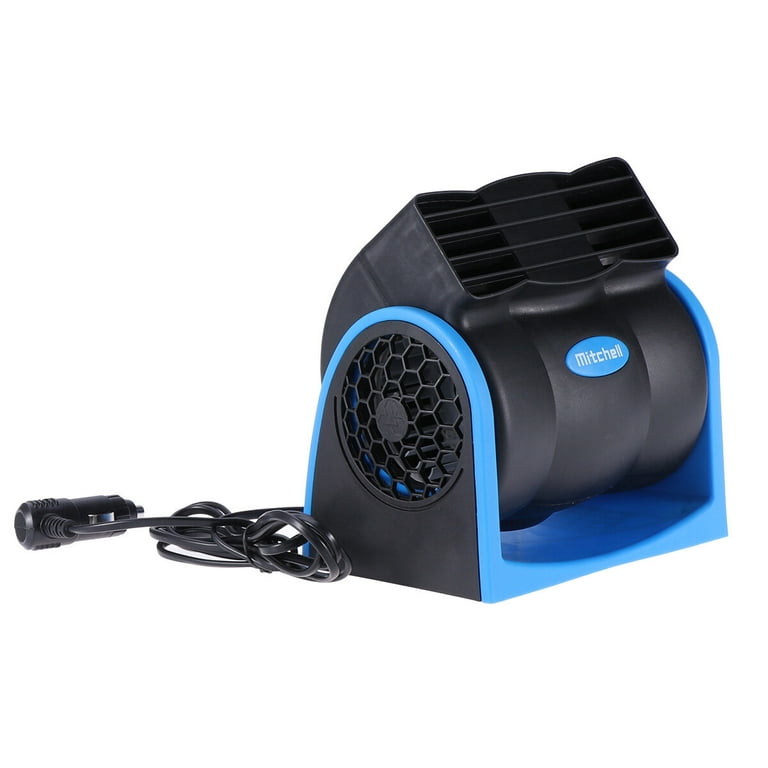 HEMOTON Mini 12V Car Defroster Heater Electric Vehicle Heating Fan  Windshield Demister Defroster (Black)