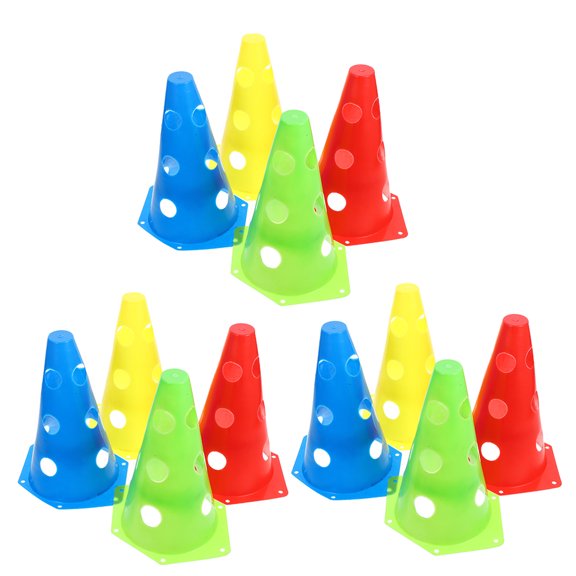 HEMOTON  12 Pcs Training Cones Kids Soccer for Sports Agility Marker Football