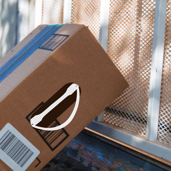 HEMOTON  150 Pcs Lifting Handle Shipping Handles Carton Boxes Brown Travel Transparent