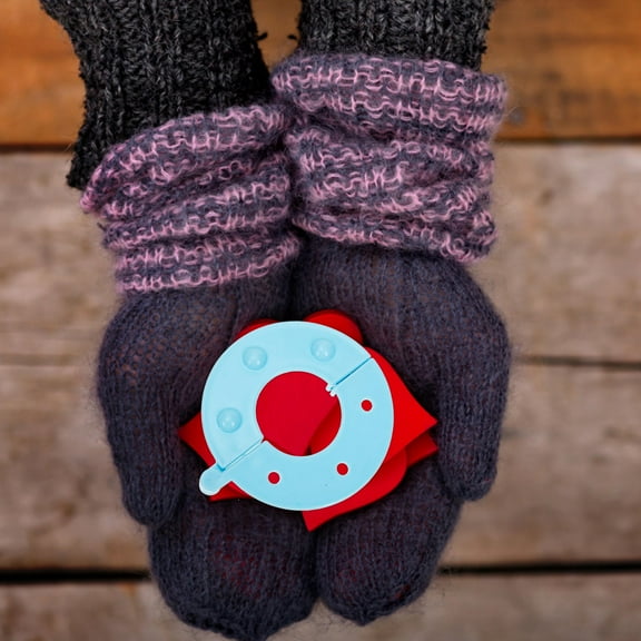 HEMOTON  16 Pcs Pompom Knitter Maker Ball Knitting Tools Fluffy Yarn