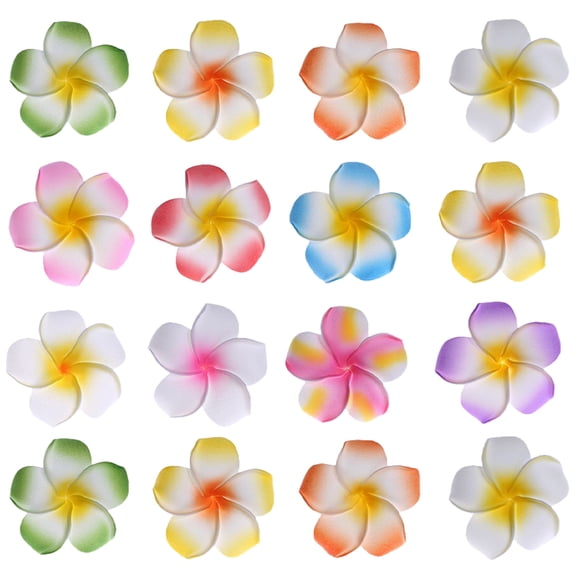 HEMOTON  16 Pcs Tropical Hair Accessories Artificial Flower Hairpin Clips for Girls