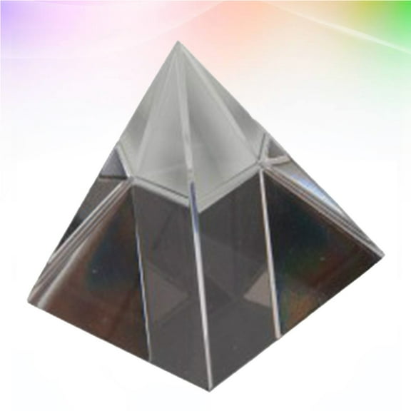 Hytrove glass prism pyramid Optical Glass Light Refraction Science Enthusiasts Office Use 1Pcs