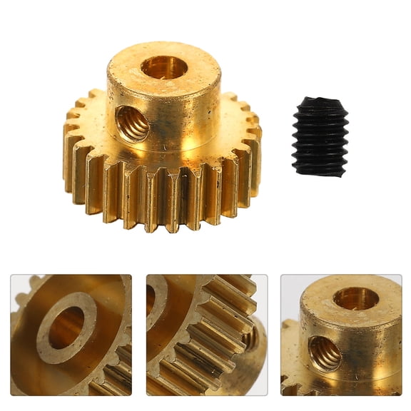 SOPOTUTU Electric Motor Pinion Gear Accessories, Golden Color, 1 Pack, Replacement Parts for Motors