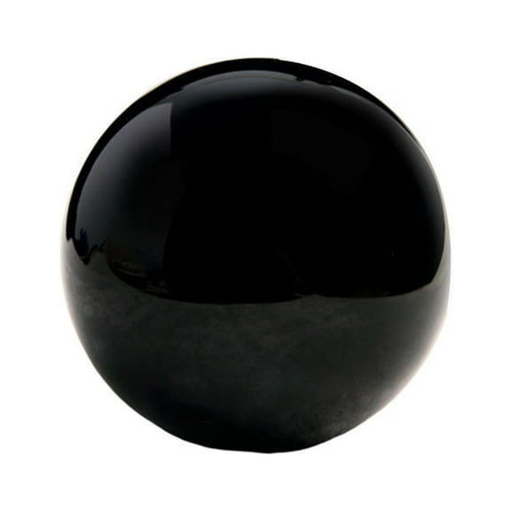 HEMOTON 1Pc 4cm Exquisite Obsidian Sphere Natural Black Crystal Ball Desktop Ornament for Home Office Table Crafts (Black)