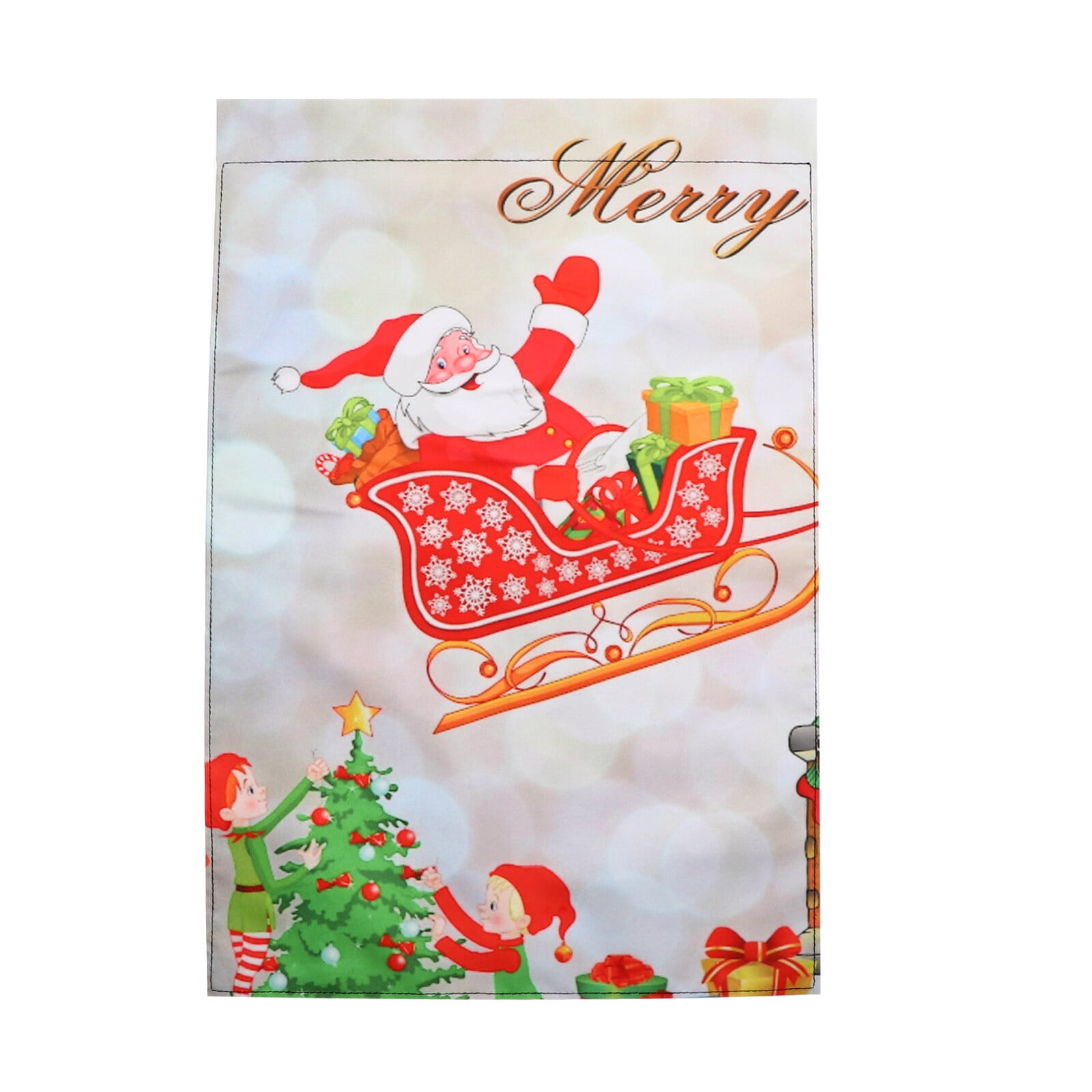 HEMOTON 1Pc Christmas Hanging Flags Christmas Quotes Flags
