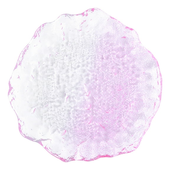 HEMOTON 1Pc Fashion Fruit Plate Glass Fruit Tray Home Dessert Plate Candy Tray