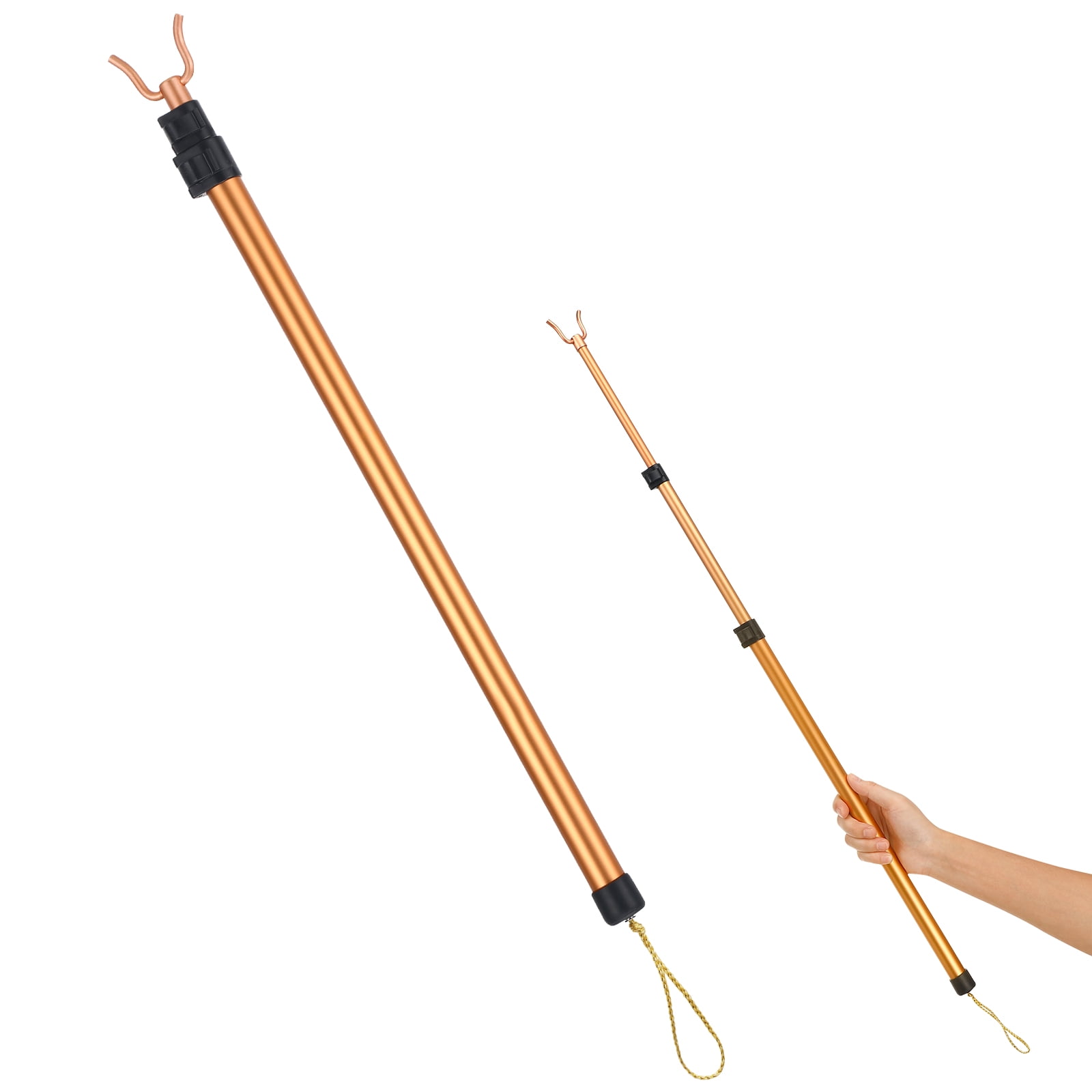HEMOTON 1Pc Telescopic Aluminum Alloy Clothes Pole for Household Use ...