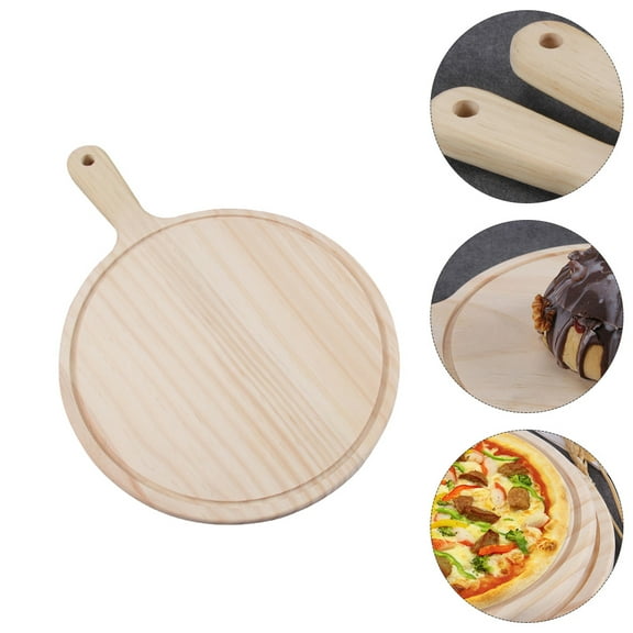 RENACLIPY Pizza Board Solid Wood Food Serving Tea House Dining Table 1PC
