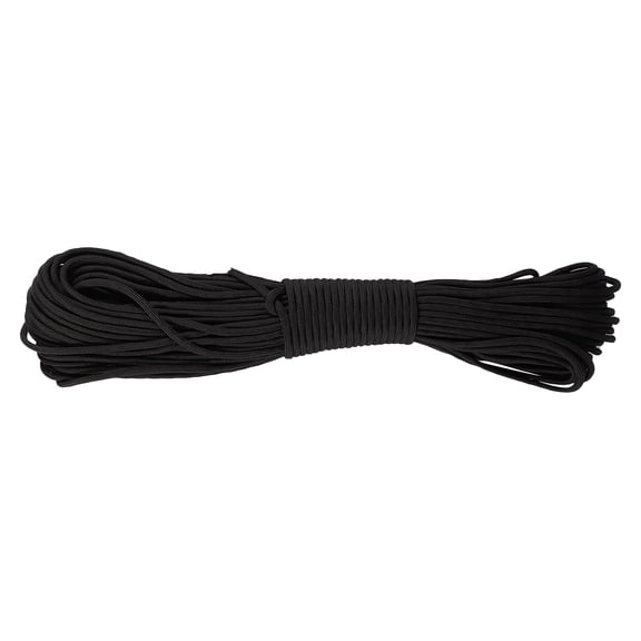 HEMOTON 1Pcs Black 30m x 4mm Polypropylene Polyester for Rock Climbing Rope Outdoor Enthusiasts