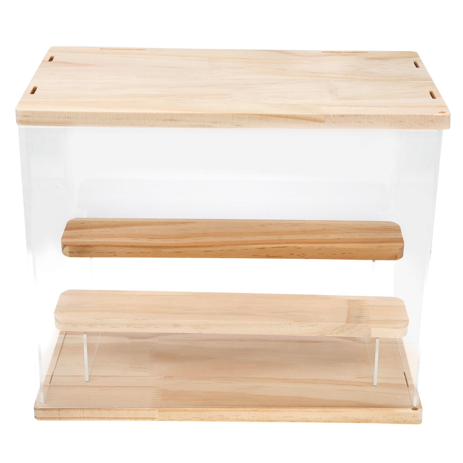 HEMOTON 1Pcs Desk Accessories & Workspace Organizers Simple Style Acrylic and Wood