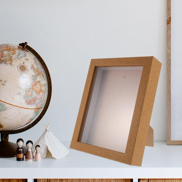 HEMOTON 1Pcs Display Frame Shadow Box for Dried Flower Decoration in Simple Style with Density Board 22.2x17.8x4.4in