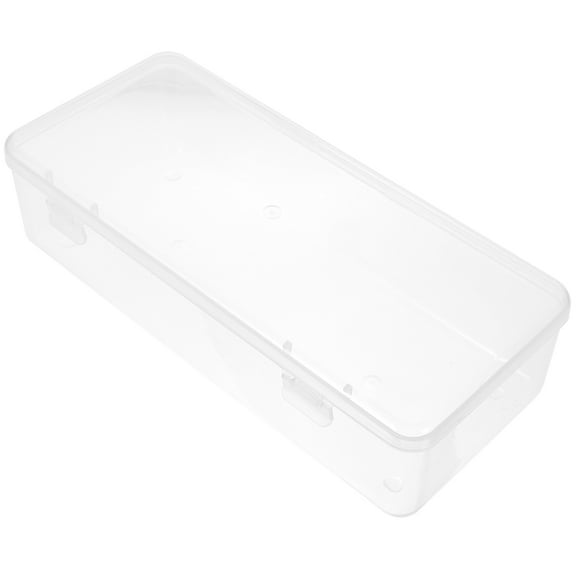 HEMOTON Cheese Slice Holder Storage Container, White Rectangular, 9.43 x 4.13 x 2.36 inches, Kitchen Food Organizer
