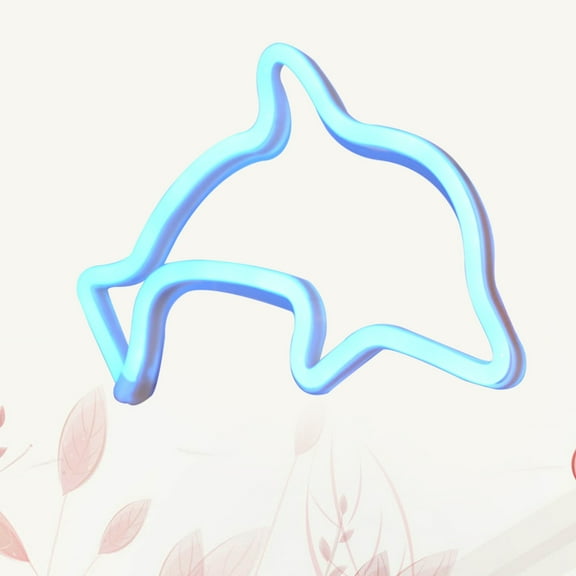 RENACLIPY Dolphin Night Light White Plastic LED Cute and Safe for Kids Bedroom Home Decor