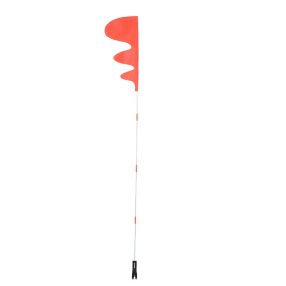 Hytrove Transport Flags with Fiberglass Pole Orange 1 Set High Visibility and Polyester