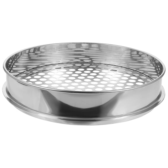 HEMOTON 1pc Blueberry Grading Sieve Stainless Steel Round Mesh Sieve for Home (Silver)