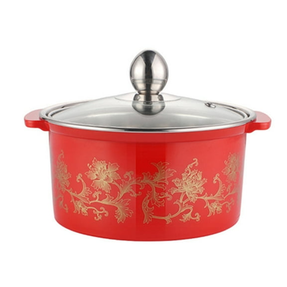 HEMOTON 1pc Kitchen Cookware Hot Pot Cooking Tool Compatible with Induction Cooker, Essential Kitchen Supply
