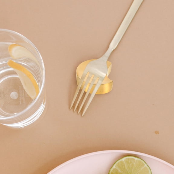 HEMOTON  2 PCS Spoon Rest Silverware Cutlery Holder along with Spoons