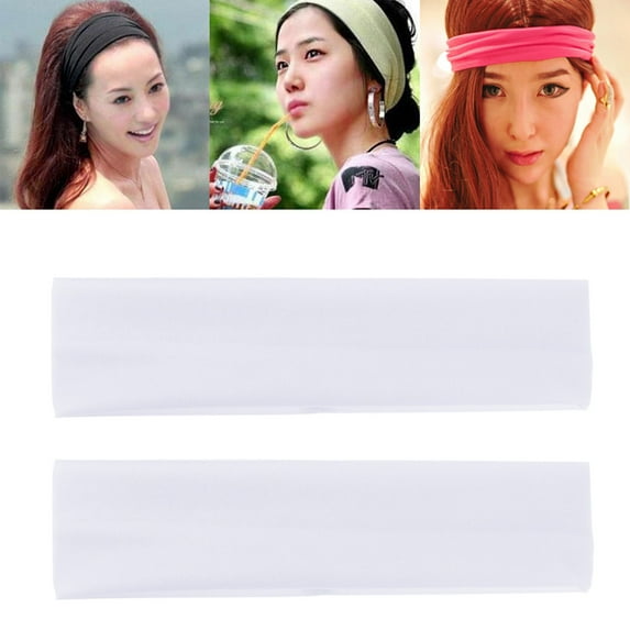 HEMOTON 2 PCS Sports Headband Sweat Cloth Quick-drying Hair Strap