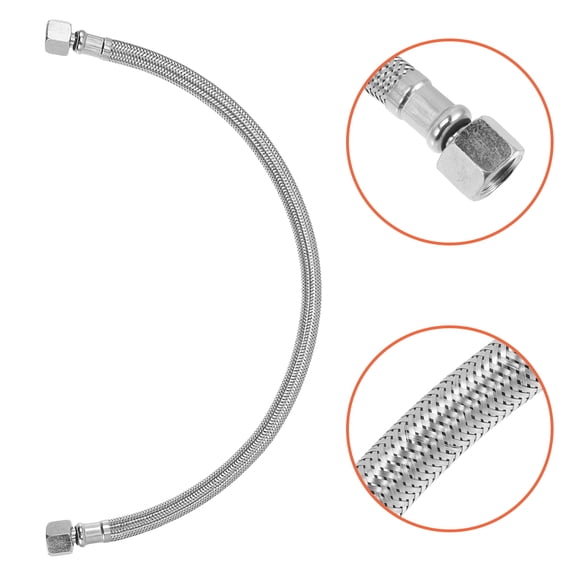 HEMOTON  2 Pcs Air Hose Compressor Pneumatic Parts Replacement Silver