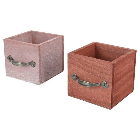 HEMOTON 2 Pcs Artificial Flower Ornament Cactus Pot Large Pots Garden Decoration Small