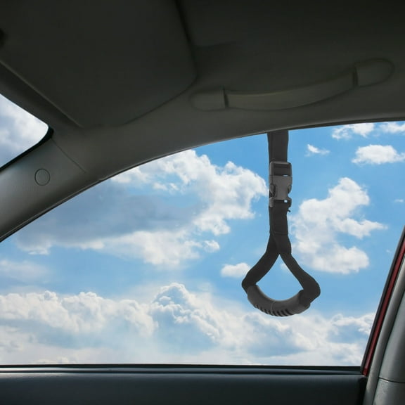 HEMOTON 2 Pcs Assistant Door Assistance Handle for Car Elderly Black