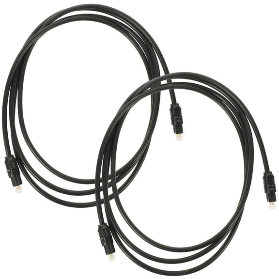 SOPOTUTU 2-Pack Fiber Optic Audio Cables with Connectors for Home Theater, Surround Sound, and Audio Systems