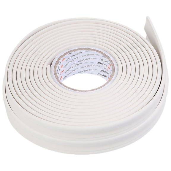 HEMOTON  2 Pcs Bath Sealing Strip Tape Bathroom Caulk Wallpaper Adhesive White