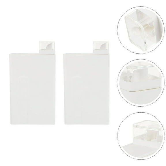 HEMOTON  2 Pcs Bottled Laundry Machine Large Sub Bottles Clothes White