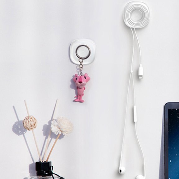 HEMOTON 2 Pcs Cable Organizer for Home Fame Hanger Living Room Multifunctional Adhesive Pad Non Slip Mat