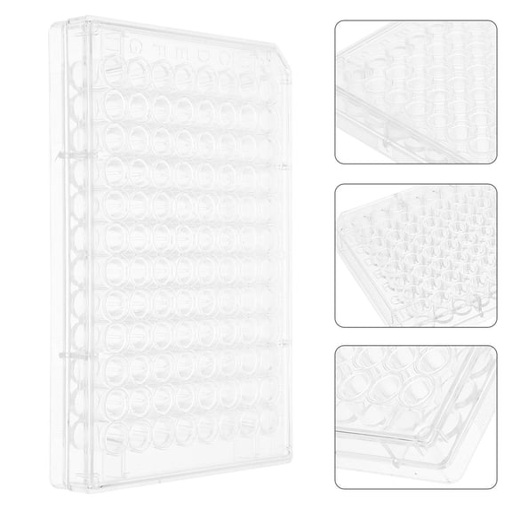 HEMOTON  2 Pcs Cell Culture Plate Tissue with Lid Plates for Lab White