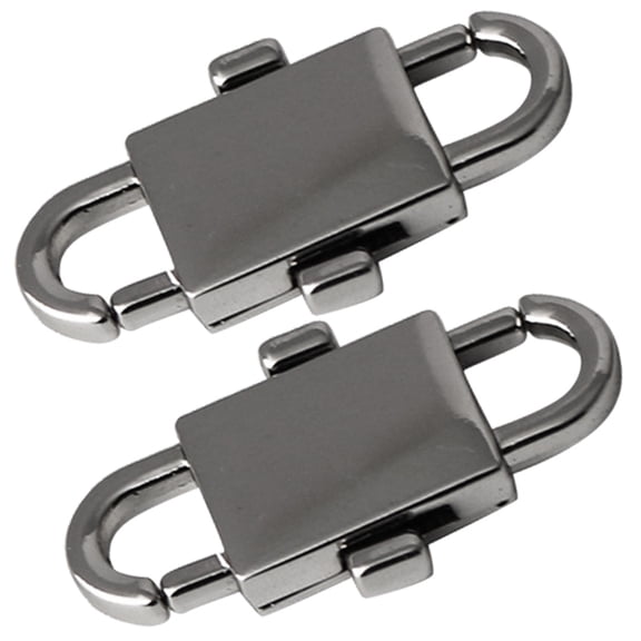 HEMOTON 2-Pack Adjustable Chain Buckles for Key Shortening, Metal Keychain Accessories for Shopping and Everyday Use