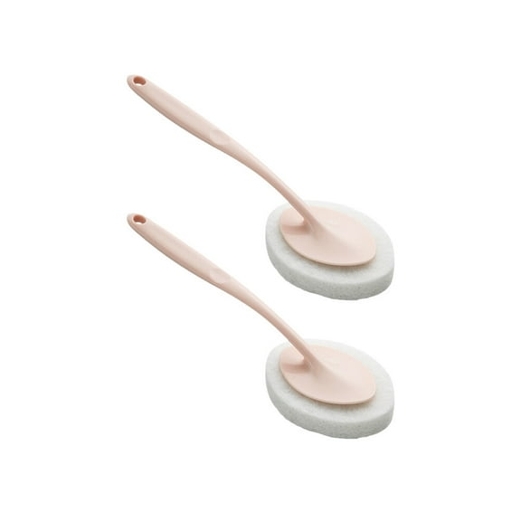 HEMOTON  2 Pcs Cleaning Sponge Wipe Bowl Scrubber Bathtub Brush