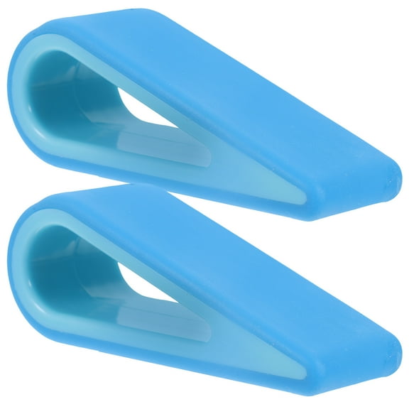 EXHUMKY  Minimalist Home Office Laptop Stand Cooler Adjustable Height Blue 2pcs