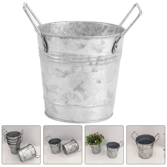 UPGRATOR Buckets for Flower Display Wedding 2Pcs 4.1x4.1x3.1in