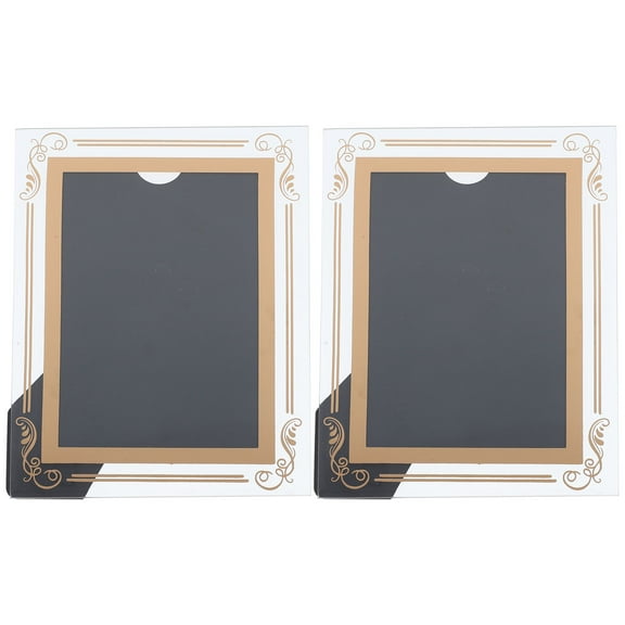 HEMOTON 2 Pcs Creative Photo Holder 5x7 Picture Frame Jeweled Multiple