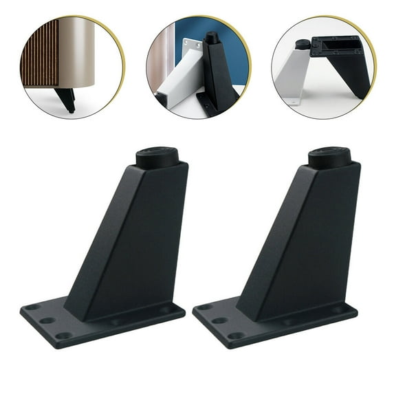HEMOTON 2 Pcs Decking Risers Adjustable Cabinet Legs Furniture Support Bedside