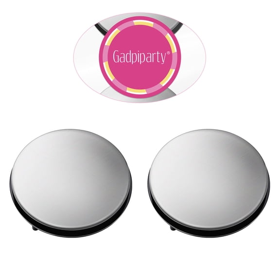 ORDDIART 2-Pack Stainless Steel Sink Hole Covers for Faucet, Kitchen Tap Hole Plugs with Plated Finish, Easy to Install