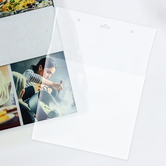 SOPOTUTU 2-Pack Transparent Wall Folder Holder for Document Storage and Organization, Practical Office and Home Use