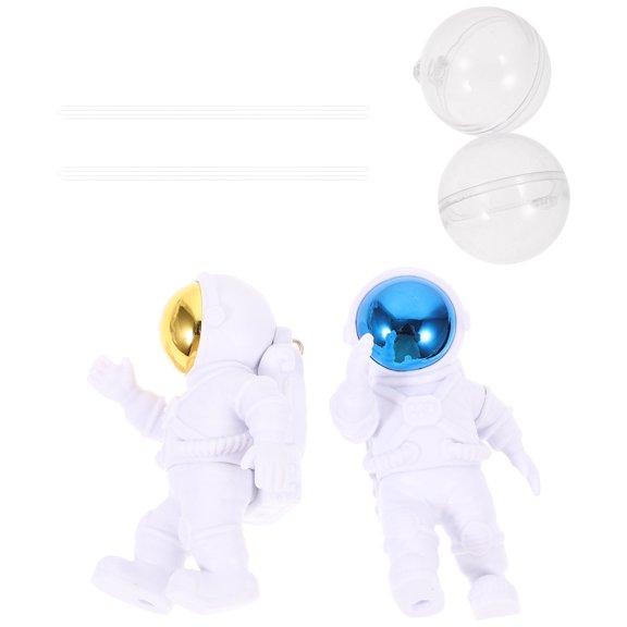 HEMOTON 2 Pcs Floating Fish Astronaut Ornaments Aquarium Prop