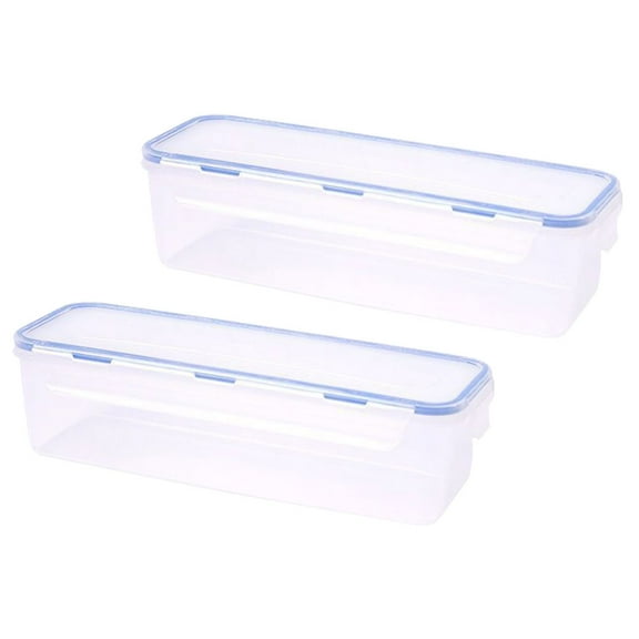 HEMOTON 2 Pcs Food Storage Case Pasta Containers with Lids Sky-blue