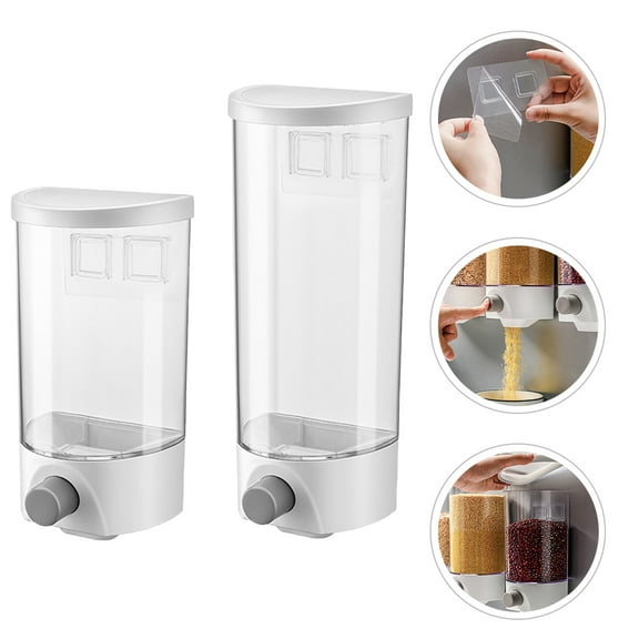 SOPOTUTU 2-Pack Food Storage Containers for Flour and Beans Airtight Kitchen Pantry Organizer