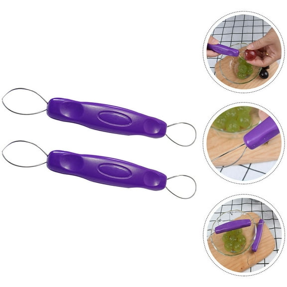 SOPOTUTU 2-Piece Grape Peeler Set, ABS Plastic Easy-to-Use Grape Skin Remover Tool for Kitchen and Home Use