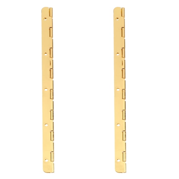 EXHUMKY 2-Pack Zinc Alloy Golden Cabinet Hinges Smooth Sliding Door Closer for Furniture and Cupboards