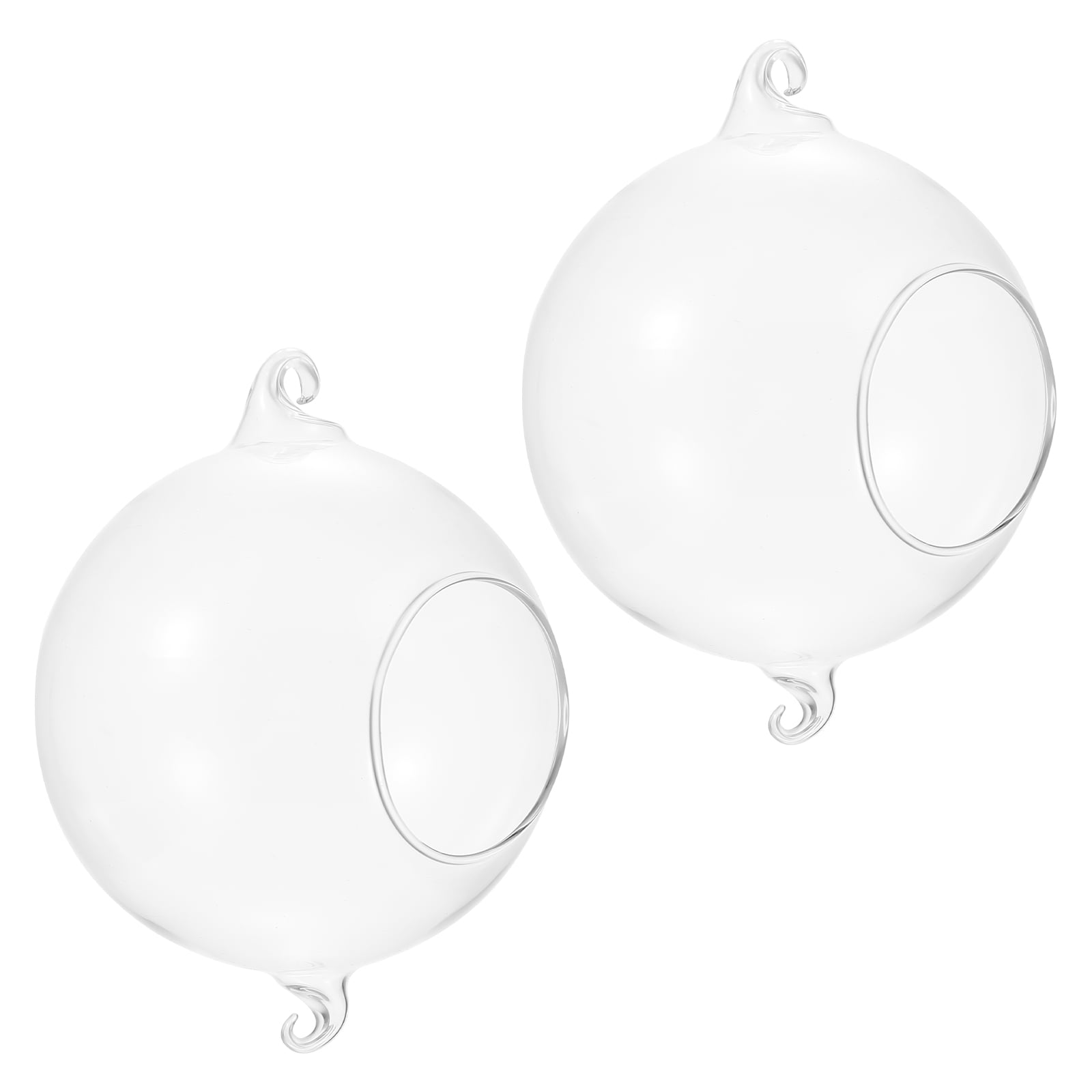 HEMOTON  2 Pcs Hanging Planter Glass Vase Sturdy Vases Flower Pot