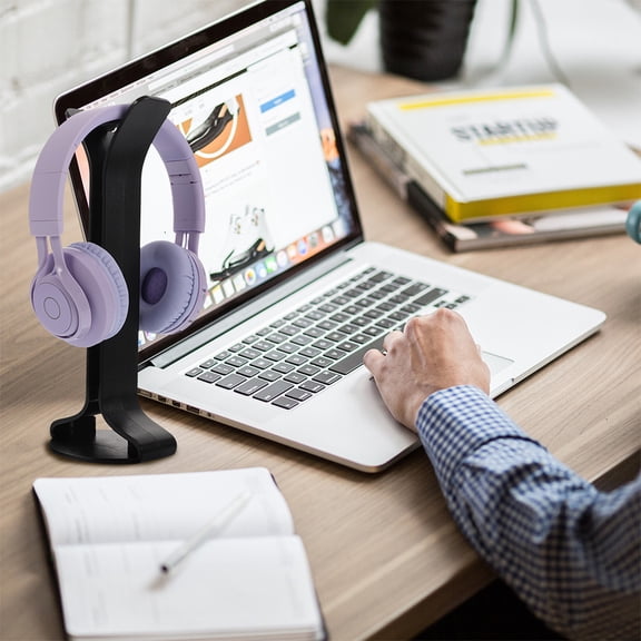 HEMOTON 2 Pcs Headset Hanger Headphone Stand Display Cradle